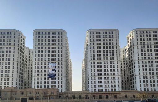 نمای پروژه رونیکا پالاس کوهک از سمت بزرگراه آزادگان